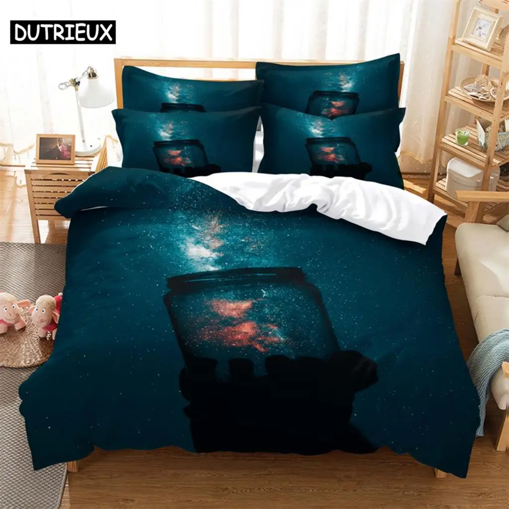 3D Bedding 3-piece Digital Printing Cartoon Plain Weave Craft For North America And Europe  Bedding Set Queen