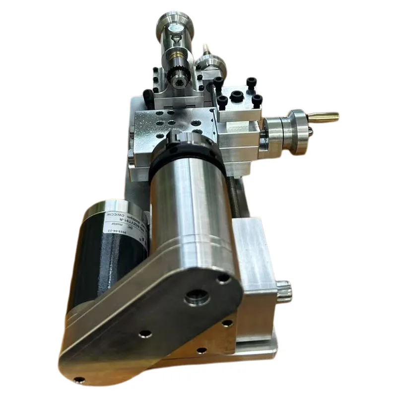 DIY Mini Lathe - Multifunctional Household Woodworking Homemade Small Lathe Portable Desktop Micro-Lathe 24V 80W