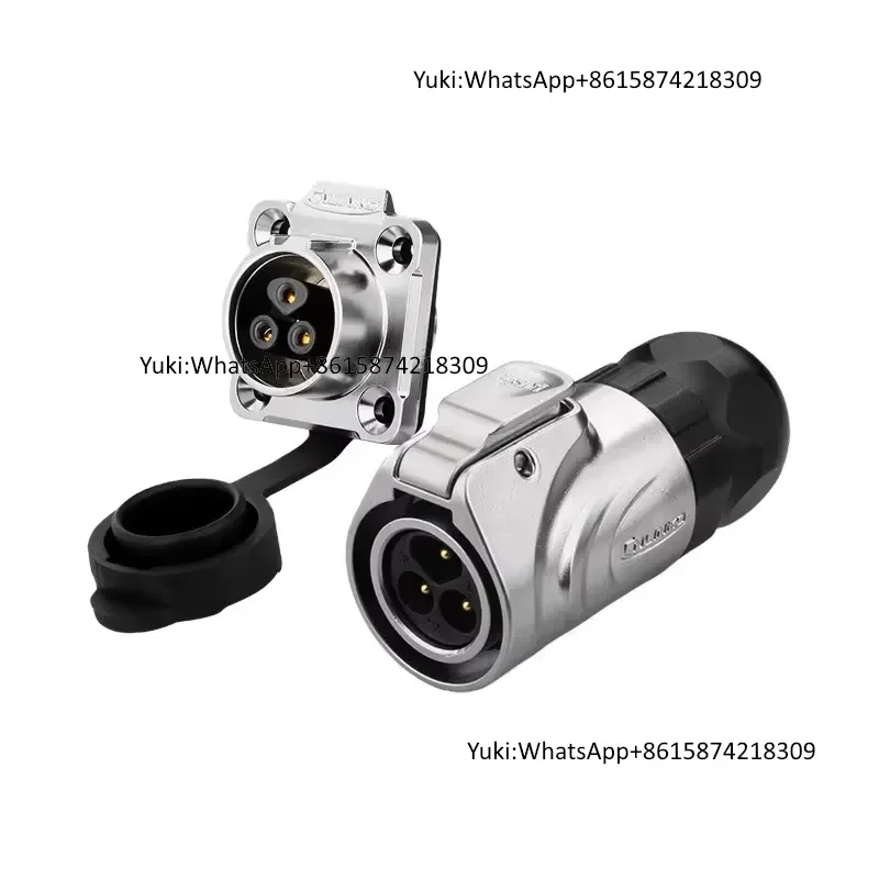 IP67 Waterproof Cnlinko LP16 3Pin Copper Contact 10A Zinc Alloy Male Plug Female Socket Industrial Circular Connector for