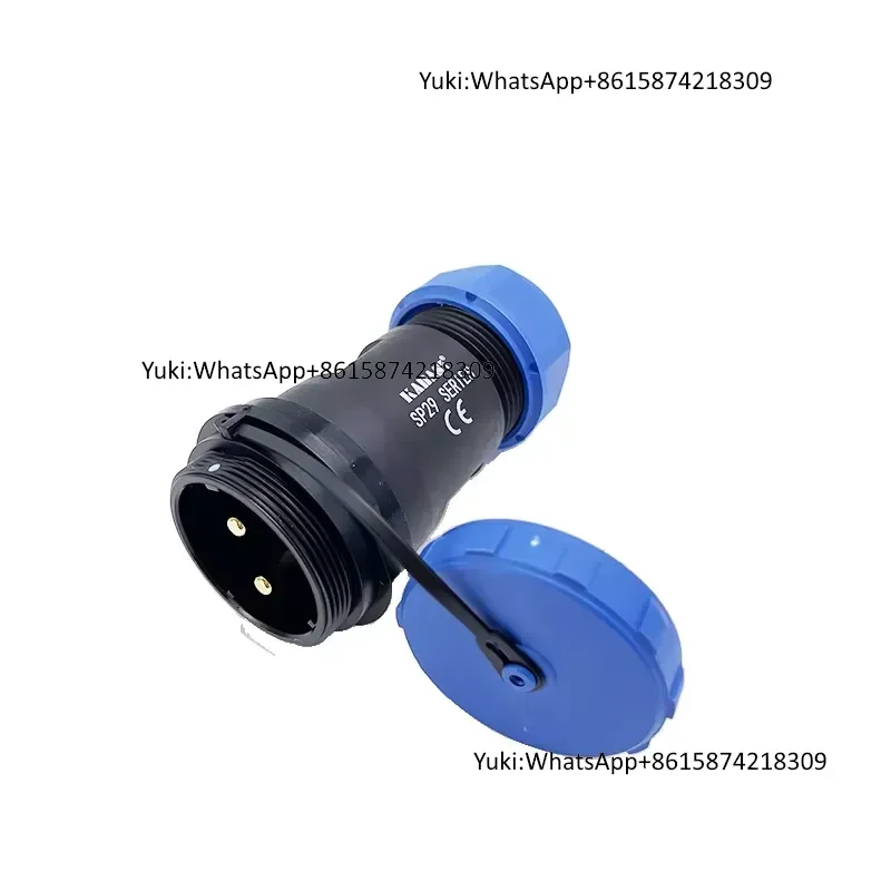 Weipu SP Series SP29 2Pin Copper Brass Contracts Male Female Plug Socket IP68 Waterproof Circular Industrial Connector for