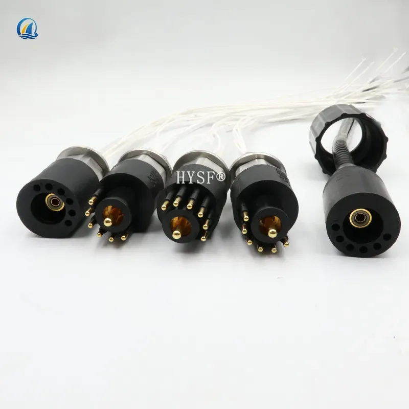Coaxial IP69k underwater marine bulkhead cable ROV wire waterproof Ethernet circular submarine Seacon sub conn