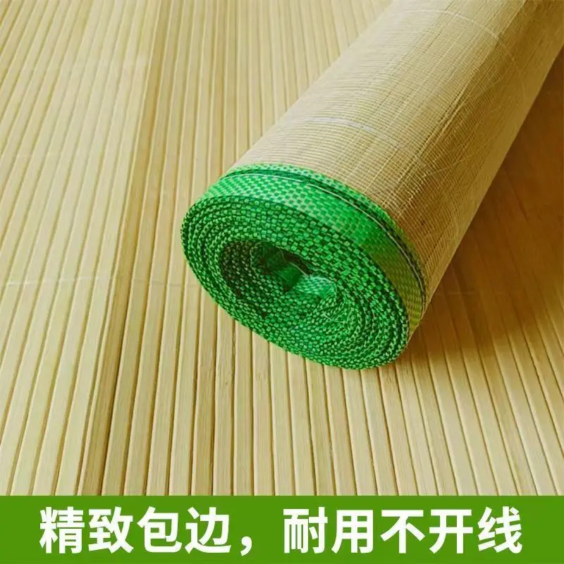 Natural bamboo mat for home bed straight tube summer carpet rug living tea room floor decor cool mat