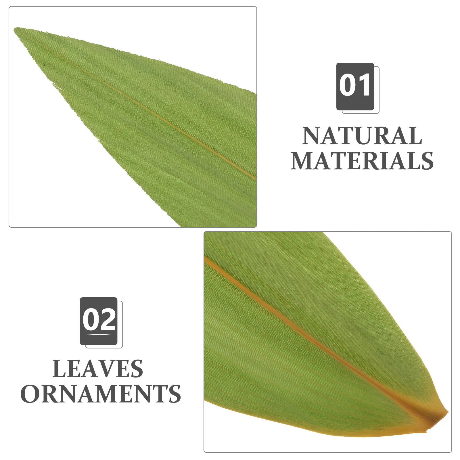 100pcs Sushi Bamboo Leaves Sashimi Leaves Mats Chinese the Dragon Boat Festival Zongzi leaves food mat for Restaurant plating