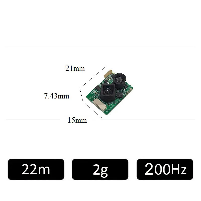 Drone Altitude Mini Lidar Sensor 3° FOV Dtof Laser Ranging Module 10m 20m UART/IIC 200hz Laser Rangefinder Module