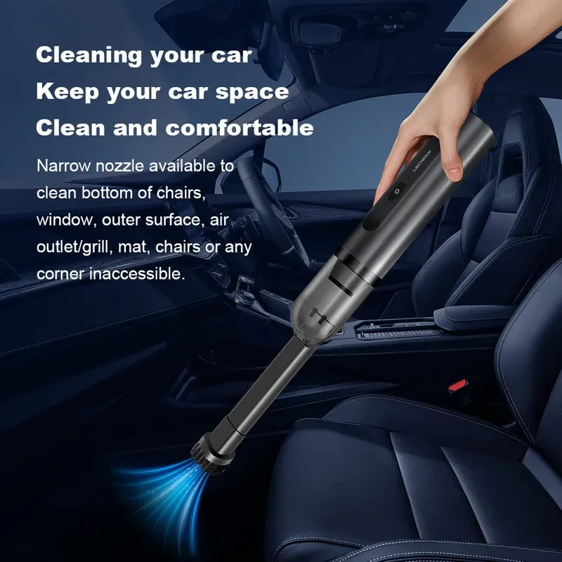 for LIECTROUX i5 Wireless Handheld Vacuum Cleaner Portable Car Home Cleaning Multi Function Detachable Dust Collector Device