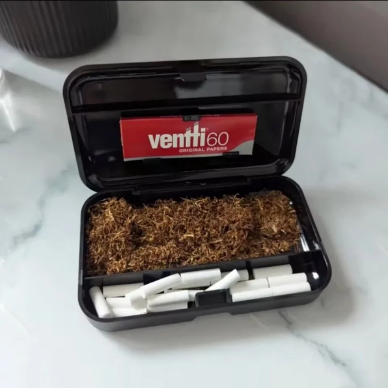 EVIL Portable Smoking Pipe Cigarette Case 110*75mm Large Plastic Humidifying Cigar Dry Herb Tobacco  Box Smoking Accessories