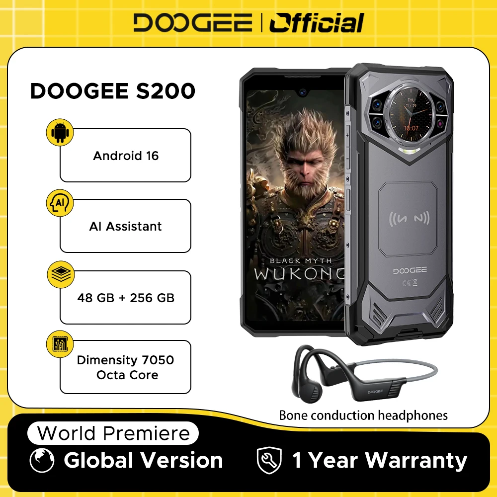 World Premiere DOOGEE S200 5G Rugged Phone 6.72