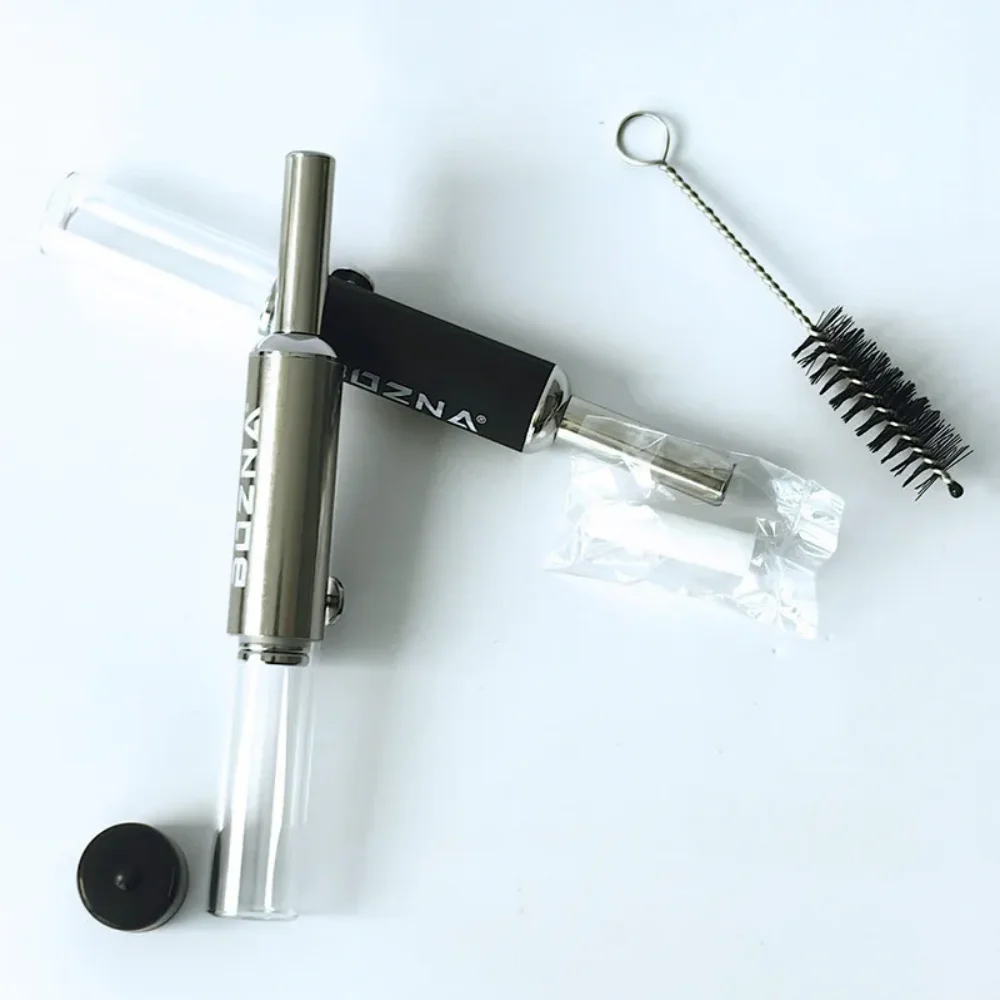 EVIL Portable Metal Tobacco Pipe Adjustable 5 Gear Glass Dry Burning Herb Smoking Pipe Removable Cleaning Smoke Accessories