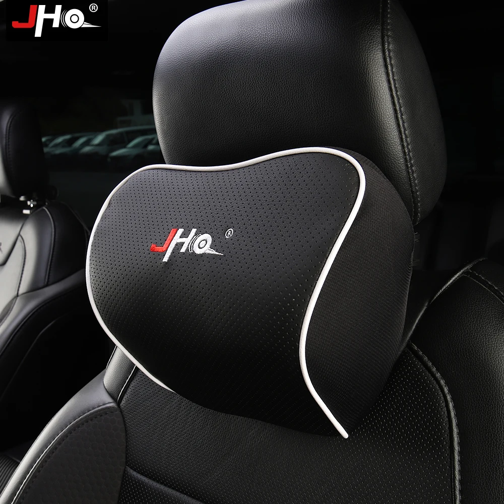 JHO 1PC Custom Fit Car Neck Pillow Seat Headrest Neck Rest Cushion For Ford F150 2015-2020 2019 2018 Raptor Toyota Tundra 14-20