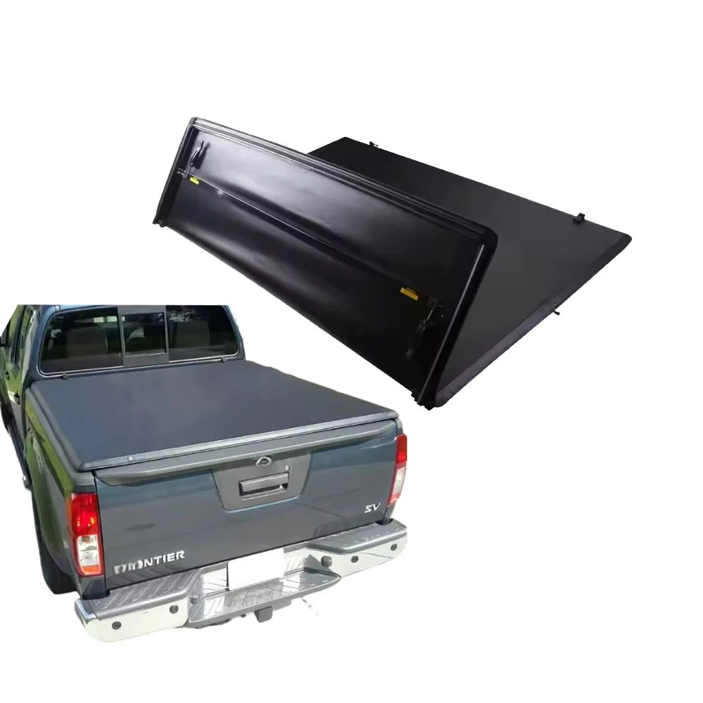 Low Profile Soft PVC Retractable Tri-Fold Locking Tonneau Cover for Toyota for NP300 Navara Tundra 2007