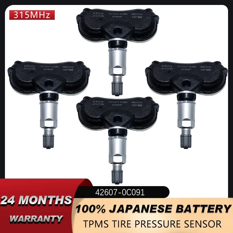 For TOYOTA RAV4 2019 2020 HIGHLANDER 2020 SEQUOIA 2017-2020 TUNDRA Tire Pressure Monitor Sensor 315MHZ 42607-0C091 426070C091