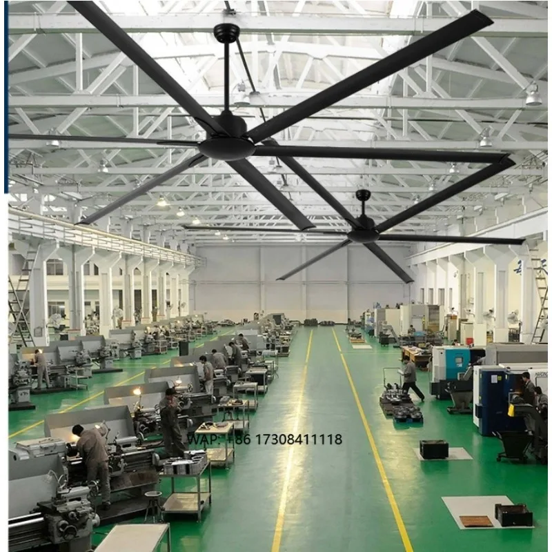 Factory Workshop Warehouse 120 Inch Metal Blade Big Size Industrial Ceiling Fan With Remote Control