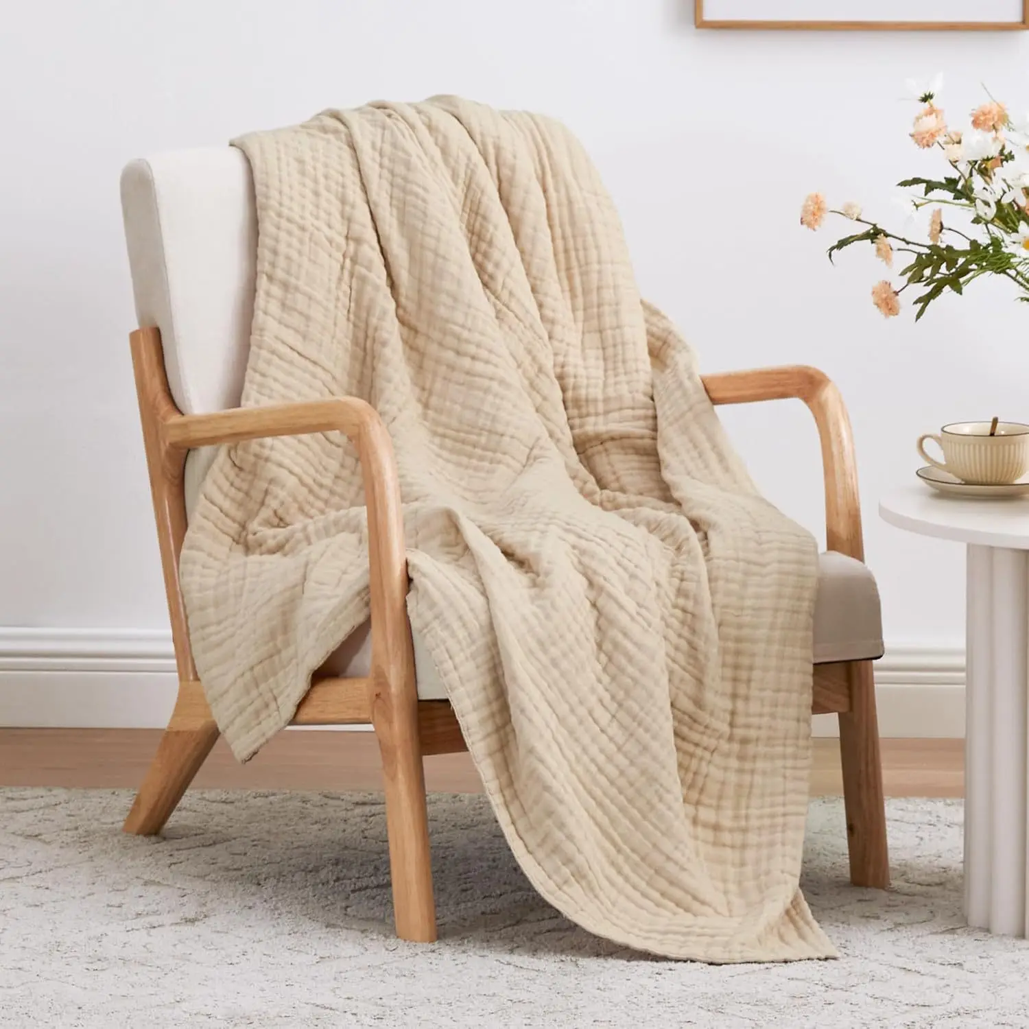 A-class Children's Pure Cotton Gauze Cover Blanket Suitable for Babies Breathable Soft Air-conditioned Summer Cool Blanket.