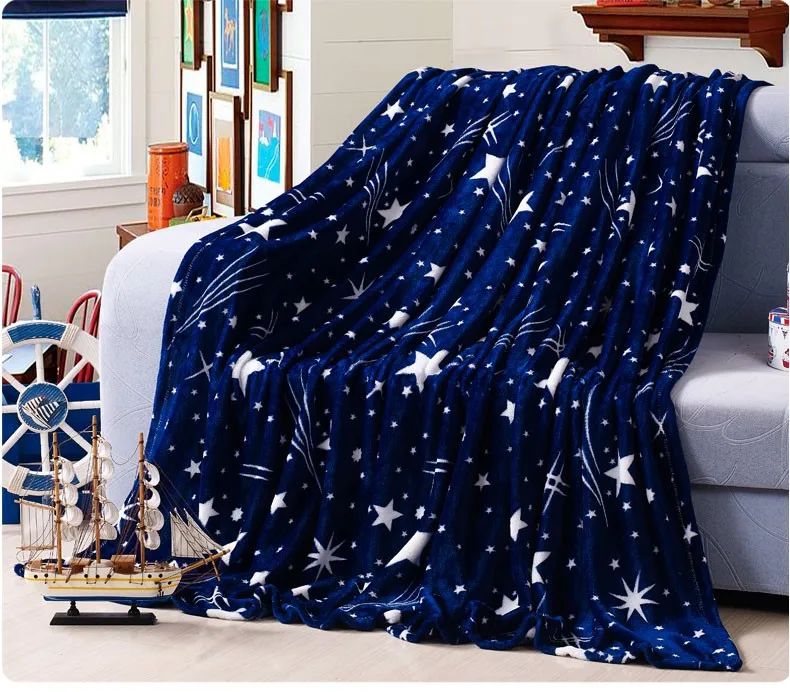 1pc  blanke  High Density Super Soft Flannel Blanket to on for the sofa/Bed/Car Portable Plaids