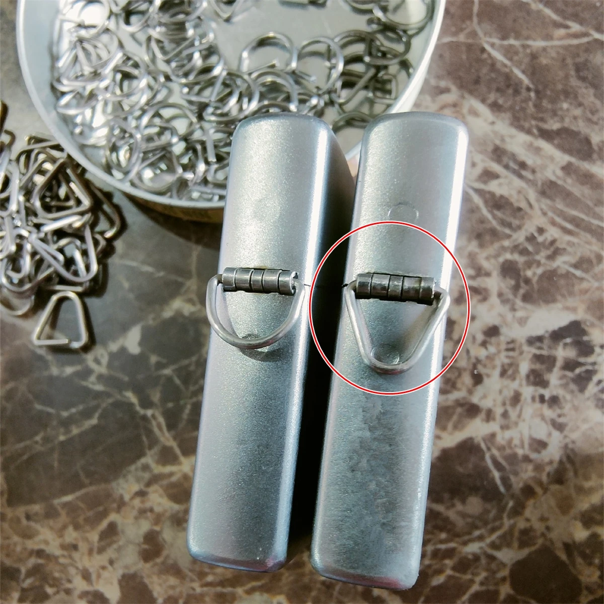 Fit For Zippo Lighter After 2003 Anti-Loss Portable Triangle Metal Hinge Pin Shell Lid Case Replace Link Pins Repair Accessory