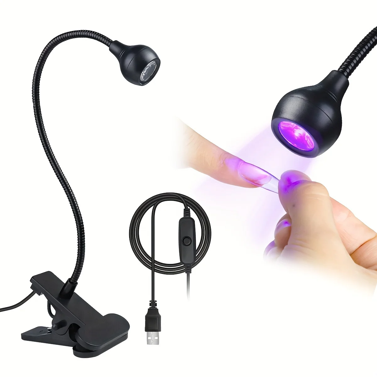 Nail Dryer Light UV Nail lamp USB-Powered Portable Design with for Mini USB For Gel Nails ongle Manicure Salon Tools