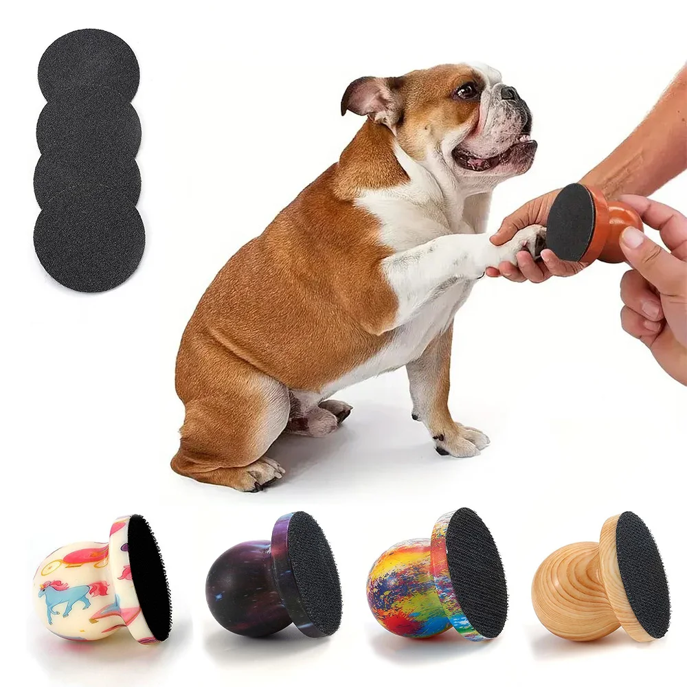 Dog Nail Grinder Cat Claw File Portable Handheld Pet Grooming Tool Stamp Design Sandpaper Grinding Pad Easy Trimming ABS