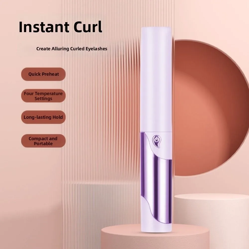 Temperature Control Electric Eyelash Curler Portable Design Fast Heating Heated Eyelash Clip Curler Comfortable Grip 4 Modes