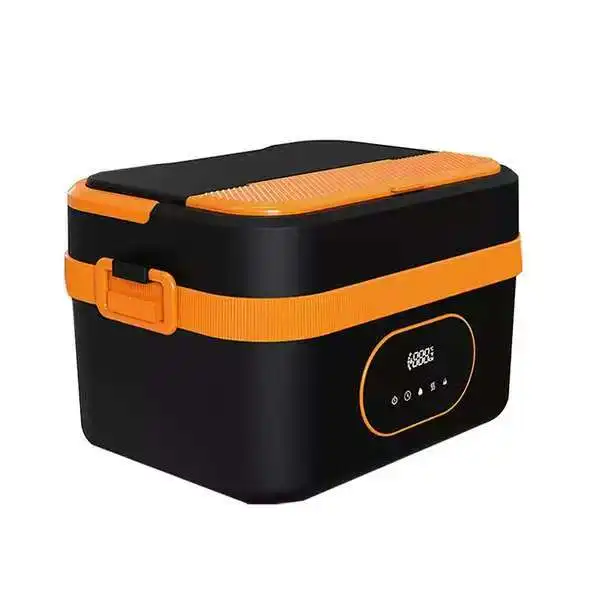 Portable Cordless Electric Stainless Steel Lunch Box Automatic Self-Heating Food Warmer Home Use Office Travel Car