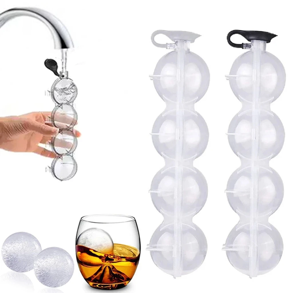 Large Ice Mould Ice Ball Maker Ice Box For Ice Shape Cocktail Use Sphere Round Ball DIY Home Bar Party Ice Cube Tray Maker Tools