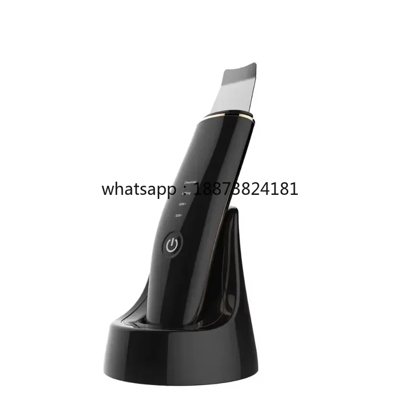 Ultrasonic Scrubber EMS Facial Spatula Blackhead Remover Face Scrubber Deep Pore Cleansing  fast shipping