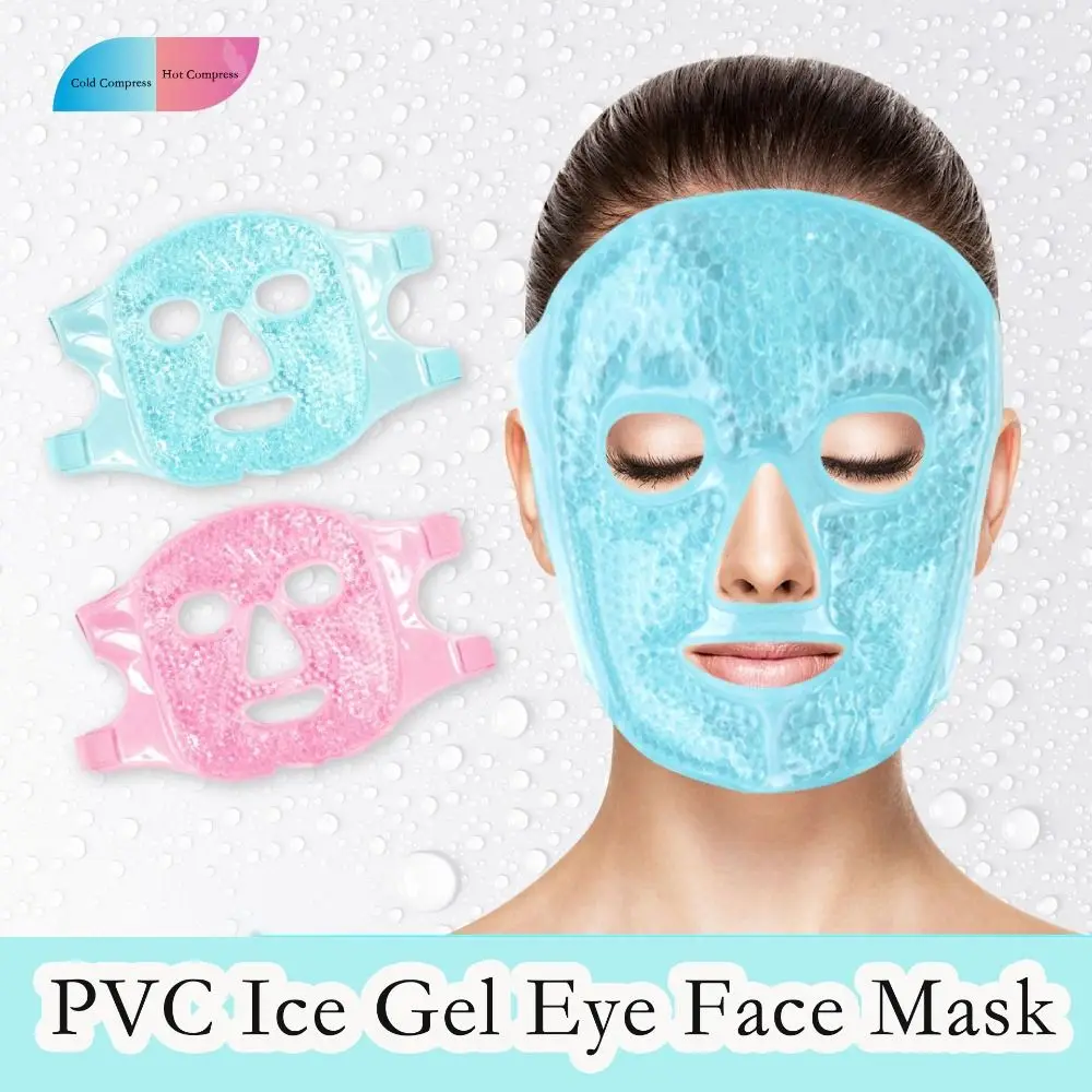 Relieve Fatigue Ice Gel Eye Face Mask Gel Beads Compress Reduce Face Puff Sleep Mask Cold and Hot Heat Reusable Skin Care Tool