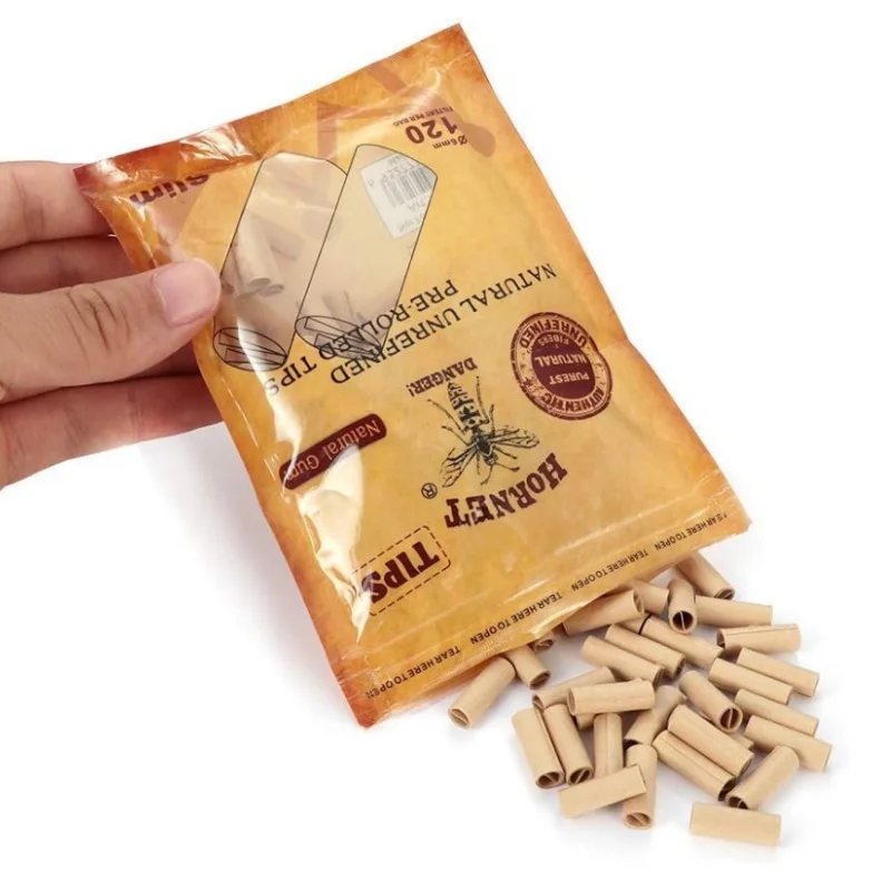 JUSES 5mm 6mm 7mm Slim Cigarette Tip Filters Tubes Rolled Pre-rolled Filter Purest Natural Gum Smoking Accessories