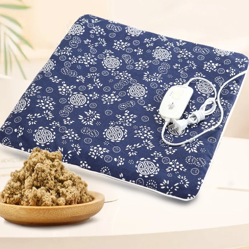 Electric Heating Pad Seat Cushion Moxibustion Therapy Warmer Portable Heat Cushion for Pain Relief Office Home Use