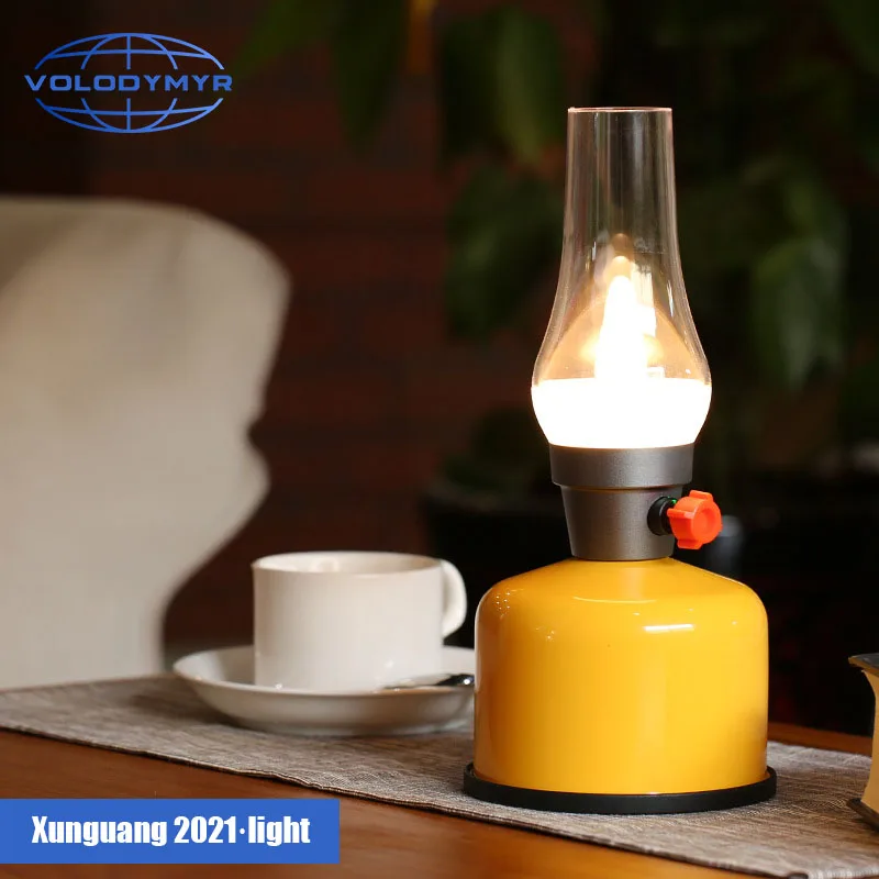 VOLODYMYR Rechargeable Mobile Lighting Lamp Atmosphere Lantern Home Camping Light Tent Tube Camp for Car Repair Checking