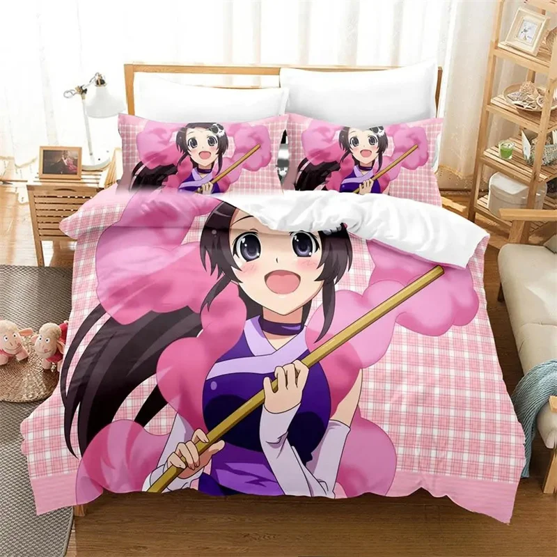 Fashion 3D Print Anime The World God Only Knows Bedding Set Boys Girl Twin Queen King Size Duvet Cover Pillowcase Bed Boys Adult