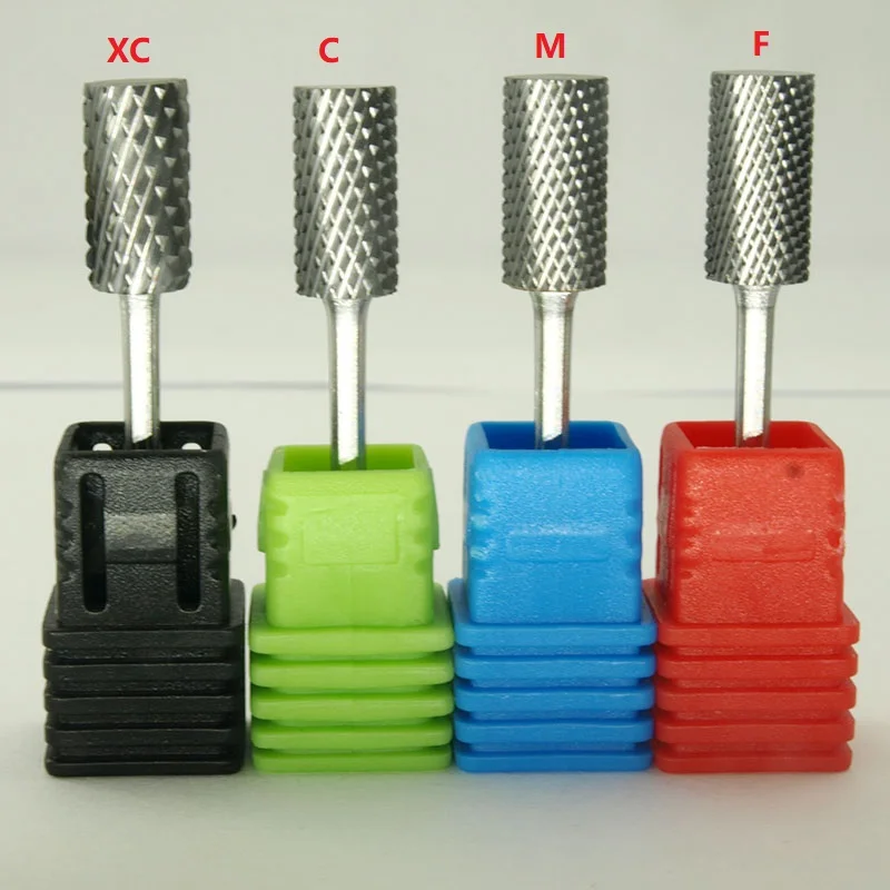 EasyNail 1pcs Flat Shape Carbide Nail Drill Bit Nail File Nail Art Tools Gel Remover Nail Cleaner Bit, Quality Tungsten Steel