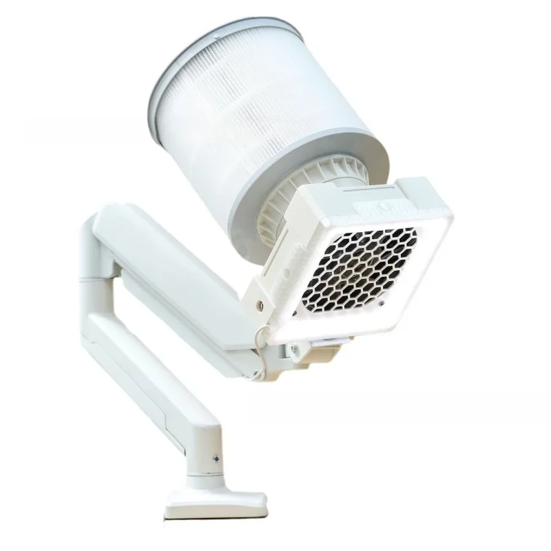 ​Desktop Hobby Dust Collector with Light & Stand, Air Purifier for Nail Art, Model Making, Wood Carving, Dental Lab