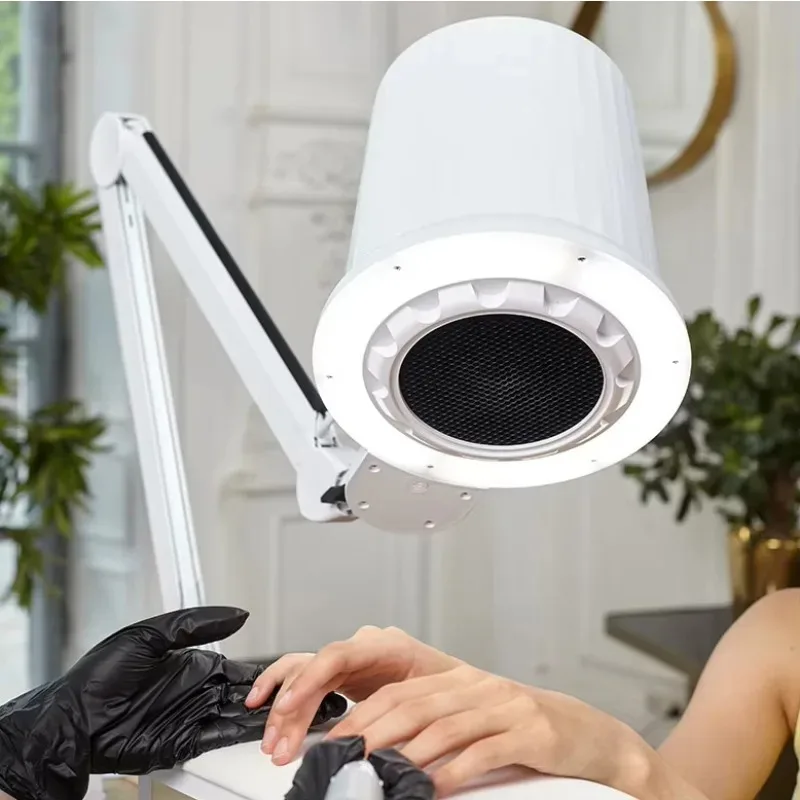Multifunctional and Professional 4blanc Client Oem Two-in-one Shadowless Lamp Nail Dust Collector for Nail Salon 2025