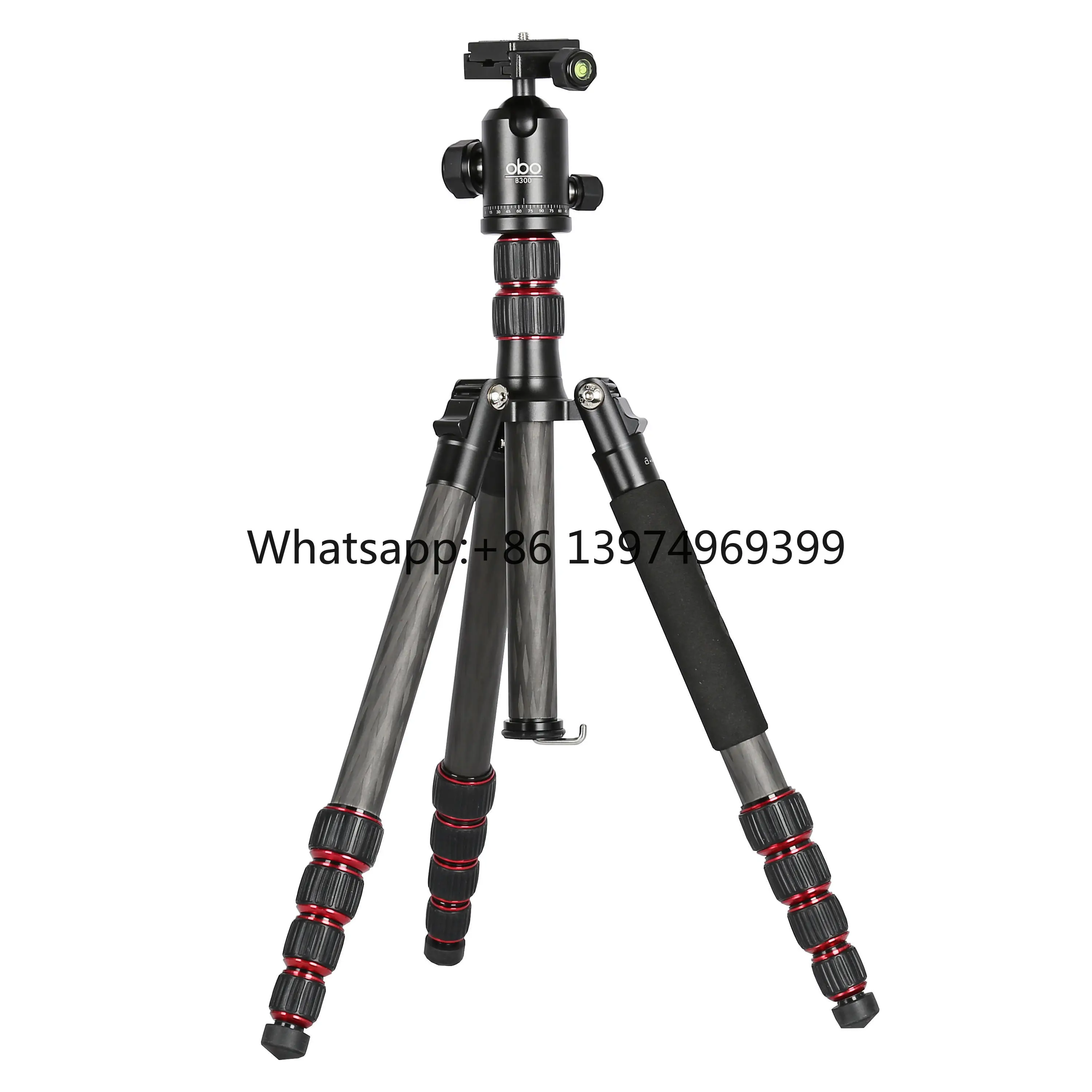 Lightweight OBO N3 Carbon Fiber 5-Section  Waterproof Shockproof Camera Tripod Stand Ball Head for DSLR Travel