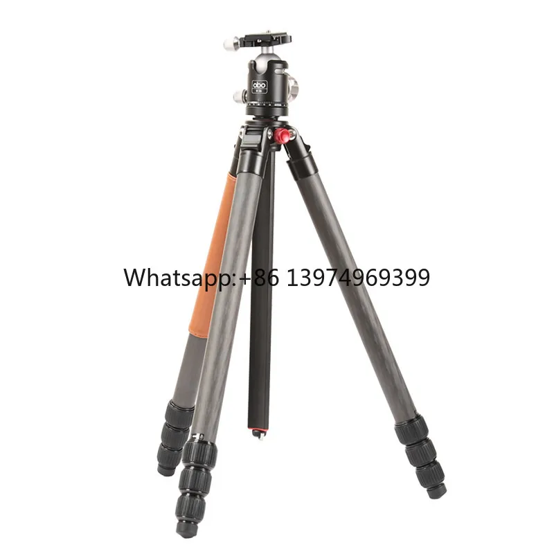 Flexible Lightweight Compact Travel Carbon Fiber Tripod Stand for DSLR Camera Waterproof Shockproof Bubble Level 10kg Load