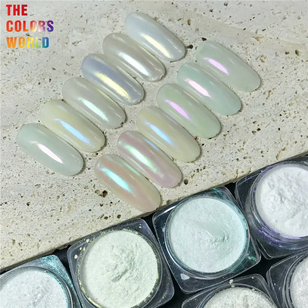 TCT-620  Diamond Magic Mirror Effect Pigment  Aurora Chrome Nail Pearl Rubbing Dipping Pixie Dust Gel Polish Nails Art Glitter