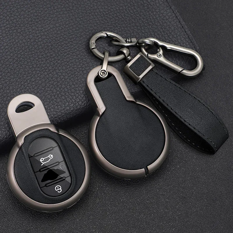 Zinc Alloy Car Key Case Cover Fob For BMW Mini COOPERS COUNTRYMAN ONE JCW CLUBMAN F56 F55 F54 F57 F60 Roadster Car Accessories