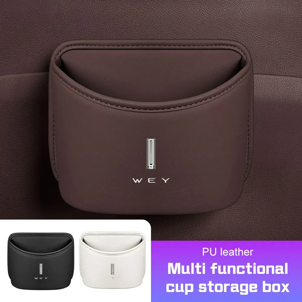 For GWM WEY Coffee 01 PHEV 05 03 02 07 Car Multi-functional Storage Box Auto Door/Backrest Cup Holder Leather Bag Accessories