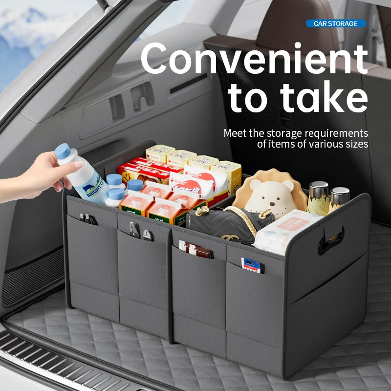 Oxford Cloth Car Trunk Organizer - Large-Capacity Foldable Storage Box, High Cost-Effective & Low Price Vehicle Organizer