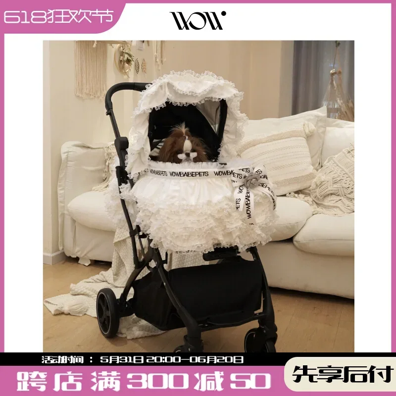 High-end Manmiao small and medium-sized pets, lightweight foldable carts, dogs, cats, outdoor products