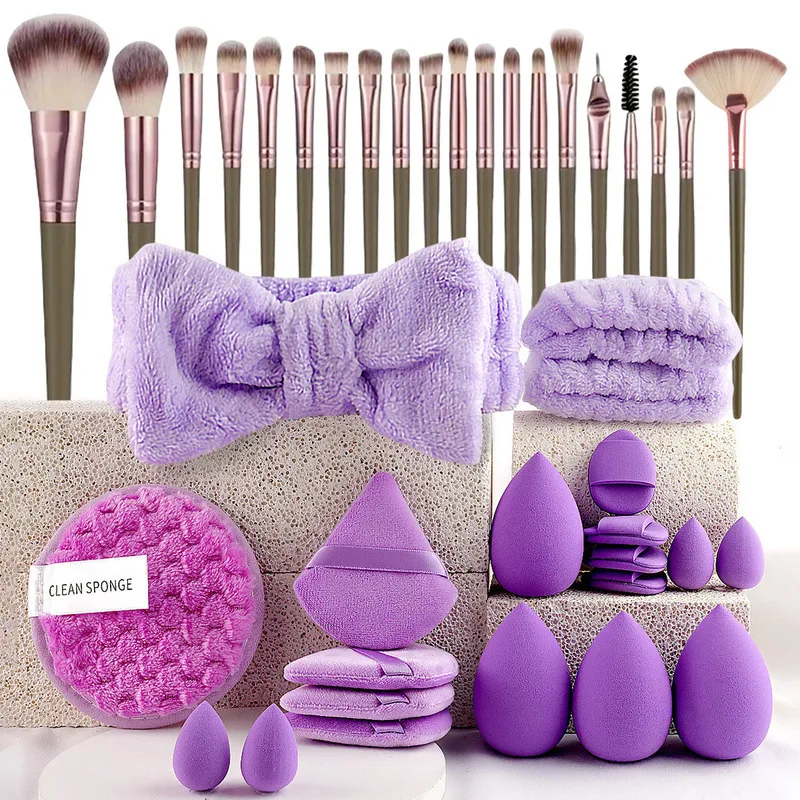 40-Piece Beauty Kit for Women And Girls with Brush Wash Makeup Bag Powder Puff Travel Makeup Set Cosmetic Tools Organizer
