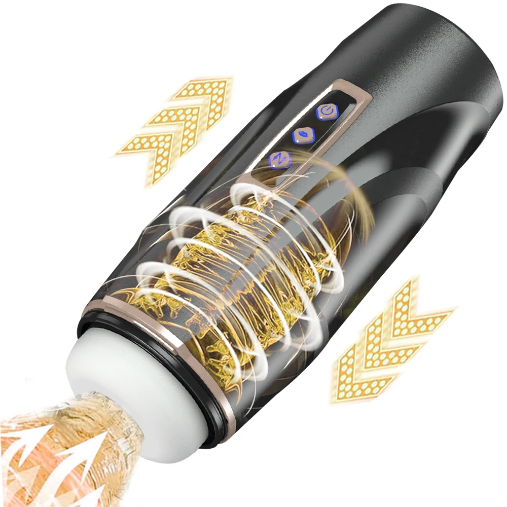 Automatic Male Masturbation Cup Telescopic Sucking vibrators Male Enlargement Penis Pump Pussy Adult Supplies Sex Toys 18+