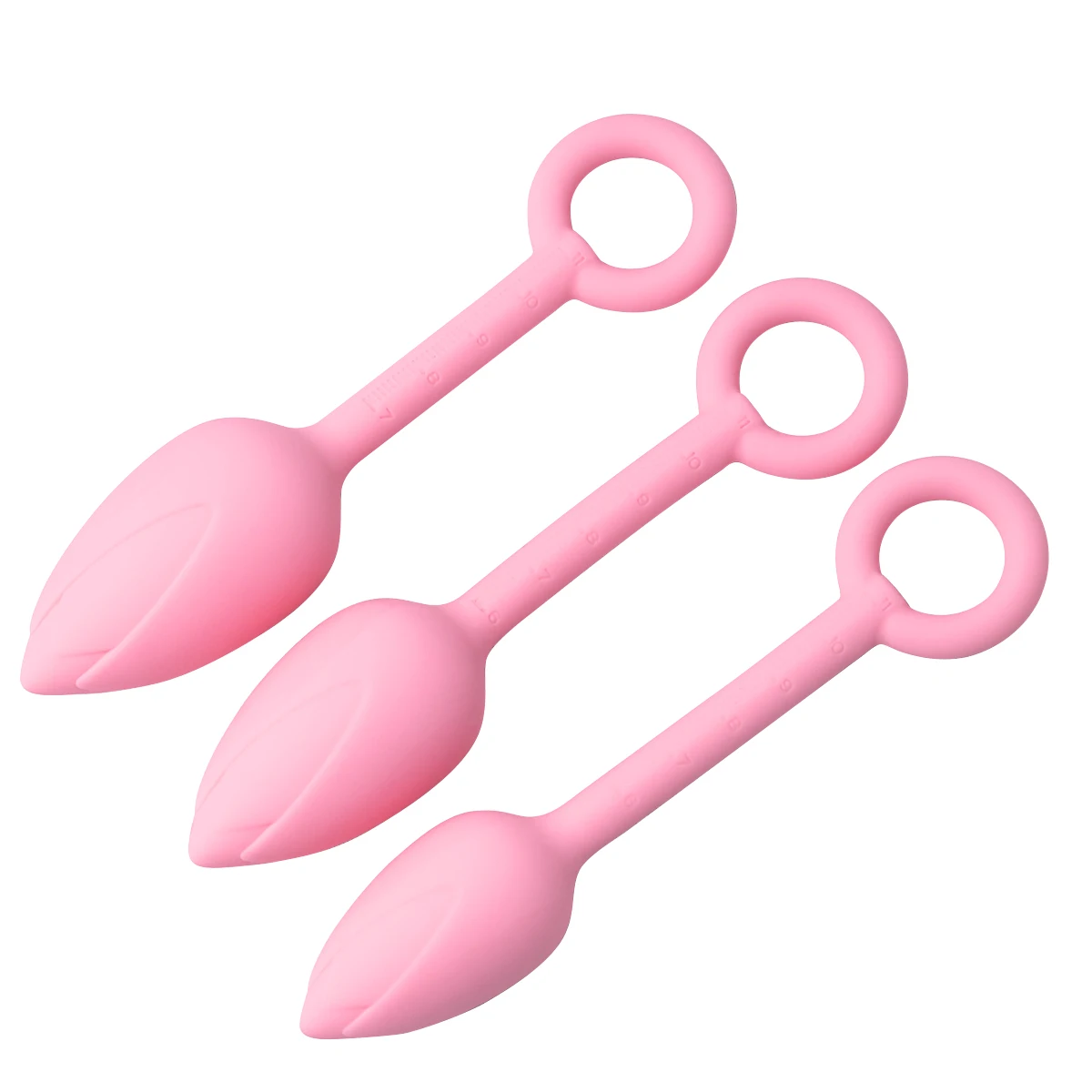 Pink Silicone Anal Plug for Woman Men 3 Sizes Flower Bud Shape Butt Plug Circular Pull Ring Tail Anal Toys Sex Toys Sex Stopper