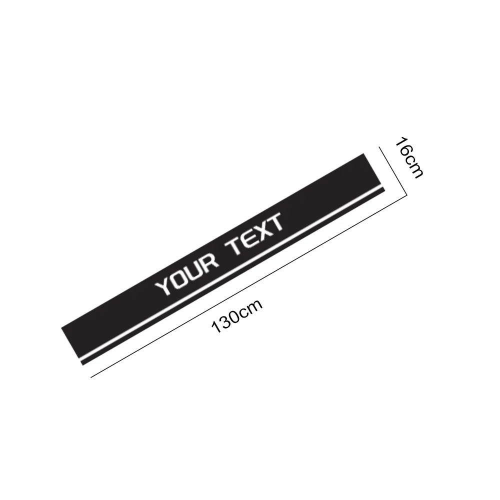 Custom DIY Text Car Hood Sticker 1Pcs Personalized Engine Cover Decal Waterproof Car Body Exterior Decor Sticker