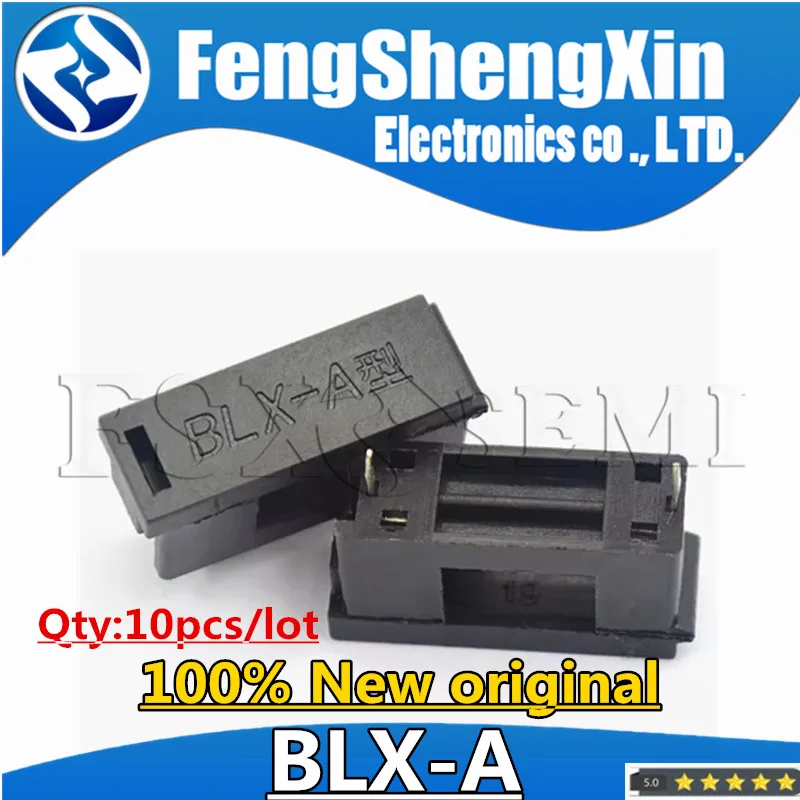 10pcs/lot  PCB Mount BLX-A type FUSE HOLDER 5MM X 20MM 15A/125V SOLDER HOLDERS