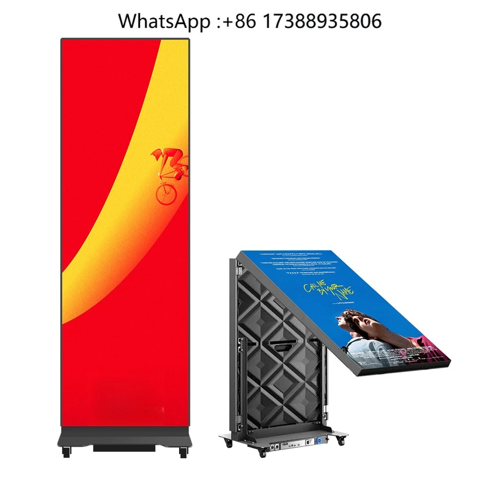 P2.5 Foldable Indoor LED Display Smart Advertising Player for Self-Service Business Shopping Mall Kiosk Free Software CMS