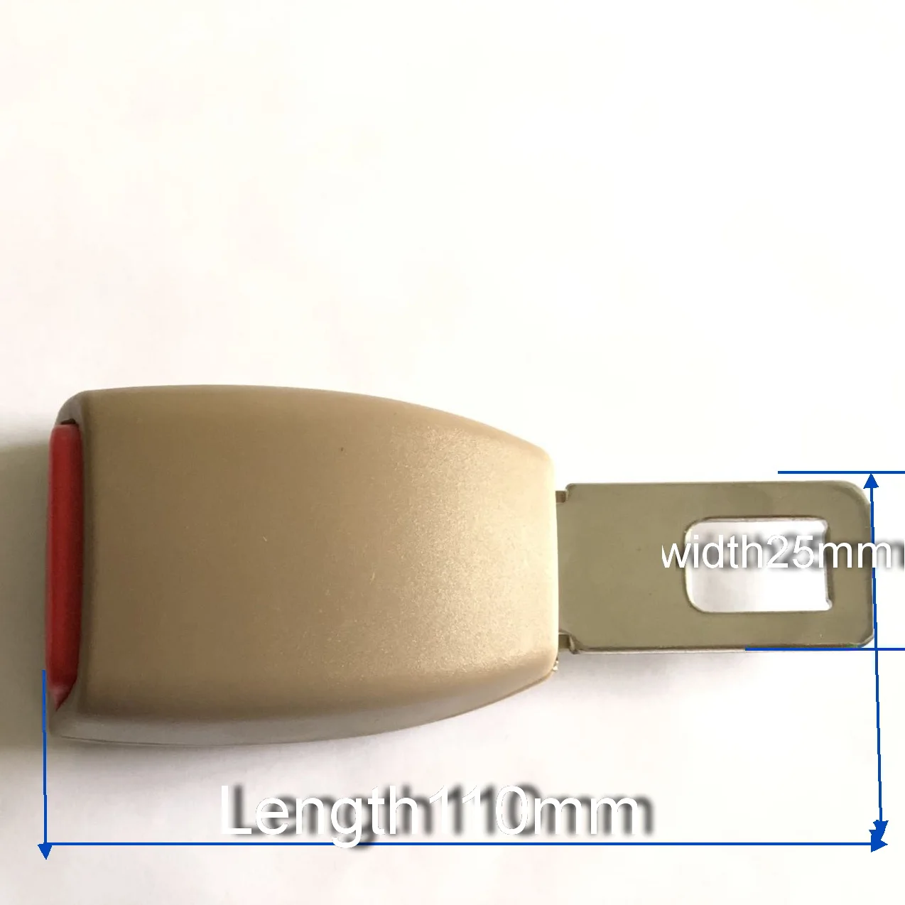 Extender Extension For 25mm Wide Buckle Add 110mm Beige Color Fit Hyundai Santa Cars