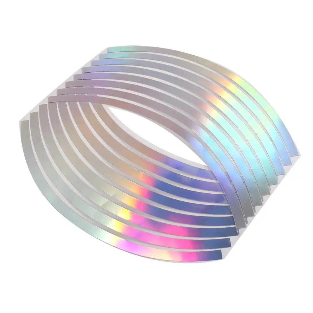 PVC 10/12/14/18 inches Car Reflective Sticker Motorcycle Reflective Stripes Reflective Rim Stripe Wheel Sticker Wheel Rim Tape