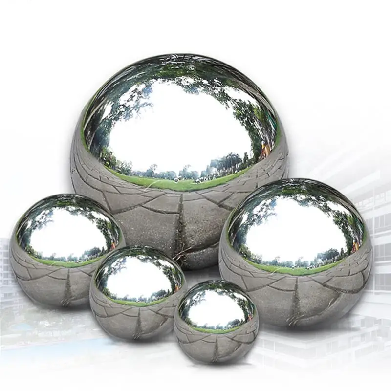 1pc 9MM-120MM Reflective Garden Sphere Stainless Steel Hollow Metal 1.0MM Wall Thickness Small
