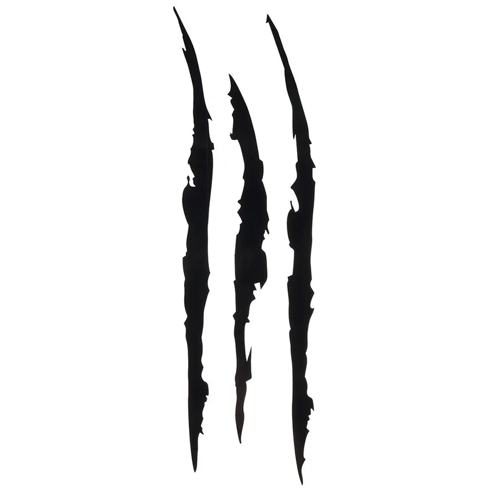 28CM Reflective Monster Claw Scratch Stripe Marks Headlight Car Stickers on Motorcycle Products Sunscreen and Waterproof PVC